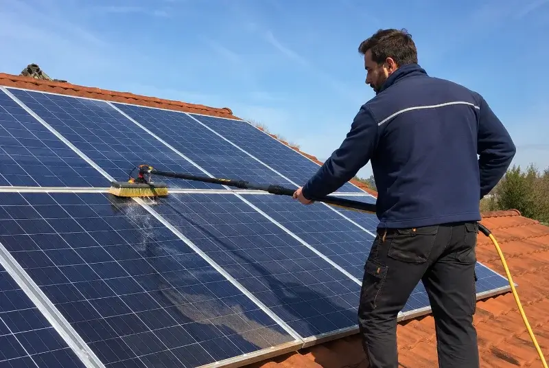 Nettoyage et entretien de panneaux solaires à Puyravault